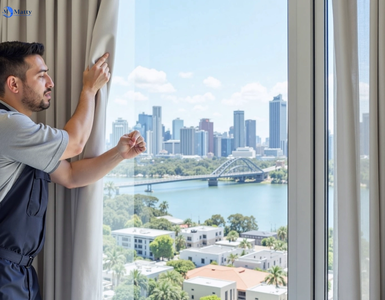 Professional curtain steam cleaning service cromer-nsw QLD by Matty Curtain Cleaning